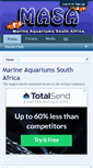 Mobile Screenshot of marineaquariumsa.com