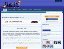 Tablet Screenshot of marineaquariumsa.com